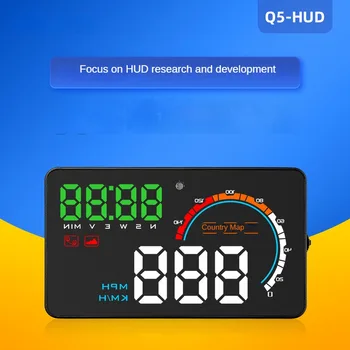 Умный автомобильный Hud Автомобильный Gps-навигатор для использования на открытом воздухе в условиях бездорожья HD-дисплей Q5