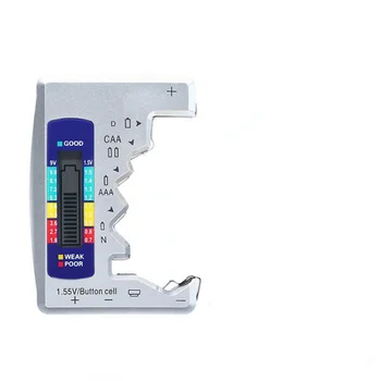 Цифровой тестер батареи ЖК-дисплей AA/AAA/9V/1.5 V Кнопка Проверки емкости аккумулятора Детектор Емкости Диагностический инструмент