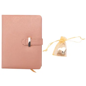 Кодовый замок в виде сердца, дневник с ключом, личные органайзеры, секретный блокнот, подарок для девочек и женщин (шампанское)