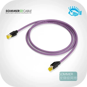 Высококачественный Сетевой кабель Германии Sommer CAT.7 PUR HIFI Audio RJ45 Crystal Head Switch Bridge Семи категорий 10G