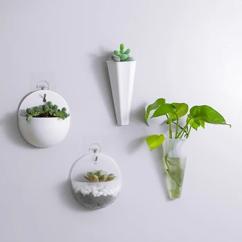 Новый скандинавский настенный горшок для цветочных растений, левитирующая ваза для растений, украшение для дома, органайзер для хранения на стене, горшки для домашнего декора
