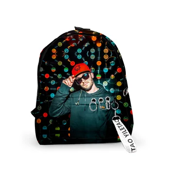 WAWNI rapper  Сумка Криса Вебби на молнии, женская мужская сумка, школьный ранец для мальчиков и девочек, повседневный мужской / женский рюкзак на молнии, школьный ранец для студентов