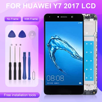1шт Протестированный 5,5-Дюймовый Y7 Prime 2017 Экран Для Huawei Y7 2017 Жк-Сенсорная Панель Digitizer Mate 9 Lite Дисплей В Сборе С Рамкой