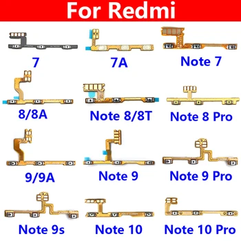 Включение Выключение Громкости Клавиша Переключения Камеры Гибкий Кабель Для Xiaomi Redmi 7 7A 8 8A 9 9A Note 7 8 8T 9 10 Pro 9s MI 10T Lite 10