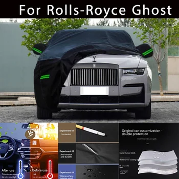 Для Rolls-Royce Ghost Наружная защита, полные автомобильные чехлы, солнцезащитный козырек от снега, Водонепроницаемые пылезащитные автомобильные аксессуары для экстерьера