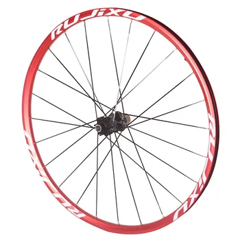 RUJIXU Горячая распродажа горный велосипед комплект колес для велосипеда трубка из углеродного волокна передняя две задние четыре peilin ступица с шестью отверстиями центральный лок