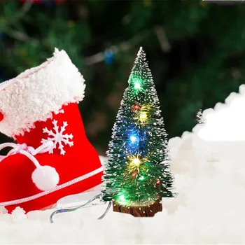 С настольными украшениями Мини-гирлянды Рождественская Елка Домашний декор