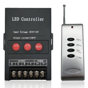 30A Светодиодный контроллер с ИК-пультом большой мощности 360 Вт BT-контроллер для RGB-полосы света DC5-24V