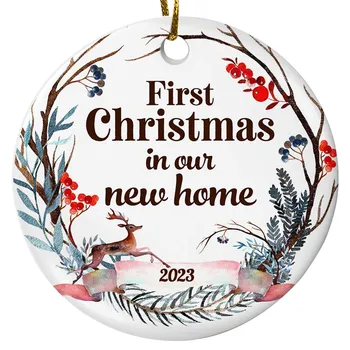 Первое Рождество В Домашнем Украшении, Персонализированные Рождественские Украшения Для Нового Дома, Подарок Для Украшения Дома 2023 Года, Рождественский Подарок На Память