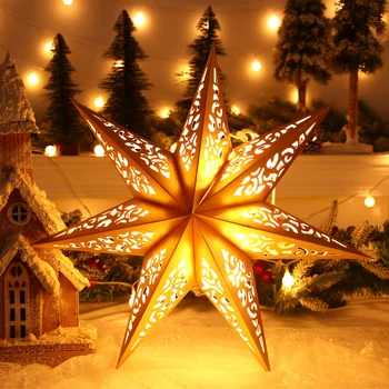Выдалбливают Звездный свет для вечеринки, Веселые Рождественские украшения для дома 2023 Navidad Ноэль Керст, Натальный Рождественский Орнамент, Принадлежности для декора