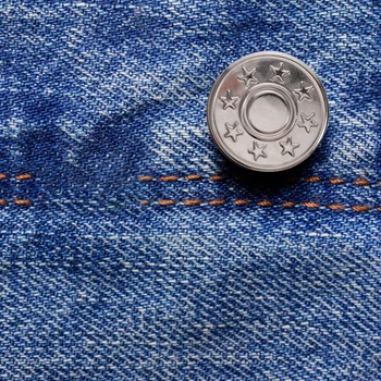 12 шт джинсовых пуговиц для регулировки талии, комплект для брюк с простыми металлическими защелками, Н-образная пряжка
