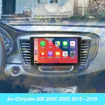 HANNOX 9-дюймовый Автомобильный Радиоприемник Android Мультимедийный Плеер Для Chrysler 200 200C 200S 2015-2019 Поддержка GPS Navi Carplay Camera TPMS DVR