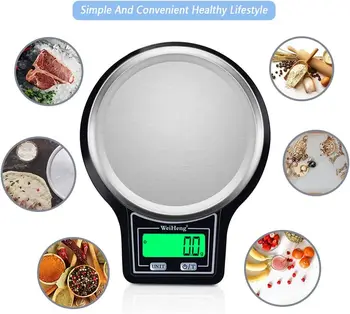 Кухонные весы 5 кг / 0,01 г, пищевые весы, электронные цифровые весы из нержавеющей стали, инструменты для измерения веса