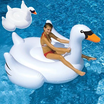 150 см Надувной бассейн с белым Лебедем, Гигантское Кольцо для плавания, Летний Водяной Матрас, Кровать, Игрушки для Вечеринок для взрослых и Детей
