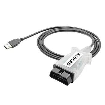 Кнопочный переключатель Автомобильный Диагностический кабель OBD2 USB Интерфейс с переключателем OBD2 Диагностический Сканер Инструмент FT245RL Чип Car Diagnostic