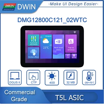 Емкостный сенсорный экран DMG12800C121_02WTC с диагональю 12,1 дюйма, разрешением 1280*800 пикселей, 16,7 Млн цветов, TN-TFT-LCD
