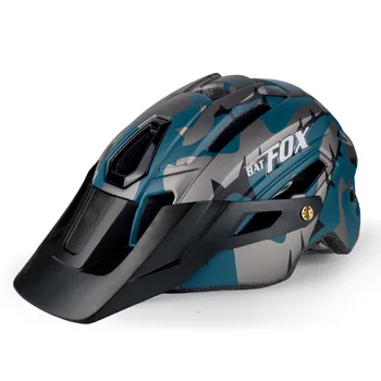 Встроенный Шлем для Горного велосипеда BATFOX с сигнальной лампочкой