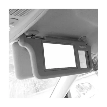 7-дюймовый серый автомобильный левый солнцезащитный козырек, экран зеркала заднего вида, ЖК-монитор, 2-канальное видео