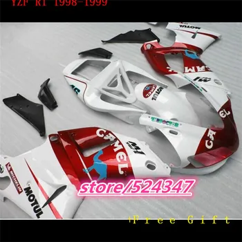 Nn-пластиковый комплект обтекателей для гоночных мотоциклов YZFR1 1998 1999 YZF R1 98 99 красно-белые детали обтекателя кузова Yamaha
