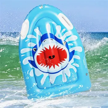 Доска для серфинга с акулой на пляже, плавающий ряд, водная горка, плавающая доска, новая надувная доска для серфинга на воде для детей