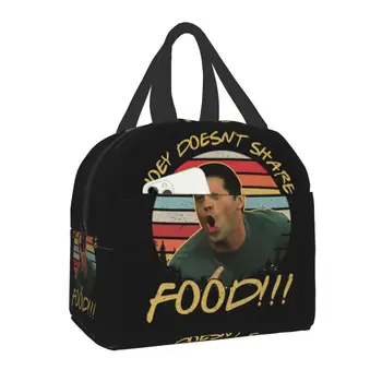 Друзья ТВ-шоу Изолированные сумки для ланча для женщин Забавный Джоуи Мем Портативный термоохладитель Ланч-бокс для еды Школьная сумка для хранения пикника