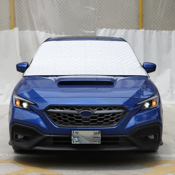 Для Subaru WRX 2021-23 Хлопчатобумажный Бархат Лобовое Стекло Автомобиля Снежное Противообледенительное Покрытие Ветрозащитная Зимняя Ледяная Защита От Снега Отделка Автомобильные Аксессуары