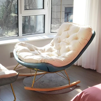 Современные кресла с подушками, чехлом на спинку, скандинавское напольное кресло-качалка, эргономичные уличные стулья, Бесплатная доставка, мебель для дома Muebles