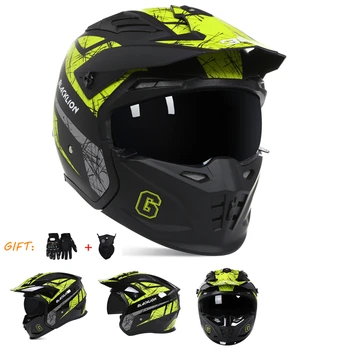 Одобренный DOT внедорожный полнолицевой шлем Casco Moto Capacete Мотоциклетный шлем Гоночный Kask Шлем Moto Full Face Kask Скоростной спуск