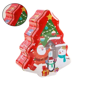 Форма для запекания с крышкой Формочки для рождественского печенья, Подарочные коробки из рождественской жести, коробки для конфет, коробки для выпечки, Пустые контейнеры для хранения чая