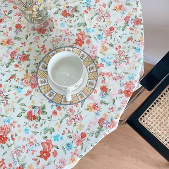 INS В Корейском стиле Домашняя Цветочная Скатерть для пикника Подушка для обеденного стола Чайный столик Скатерть для пикника Украшение чайного стола