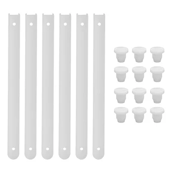3 комплекта пластиковых направляющих для выдвижных ящиков Бокового крепления Запасных частей Шариковых направляющих белого цвета