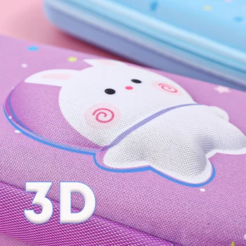 Симпатичные 3D мультяшные пеналы большой емкости Многофункциональные сумки для ручек Kawaii для школьников, коробка канцелярских принадлежностей для детей