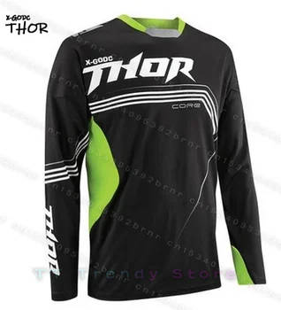Новое лето 2024, мужская рубашка для мотокросса, дышащий горный велосипед mtb, рубашка для гоночного велосипеда с длинным рукавом, велосипедная майка