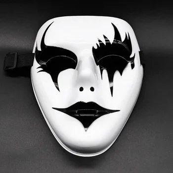 1 шт. Костюмированная маска для всего лица, Танцевальная маска из ПВХ, Реквизит для фотосъемки, Аксессуары для Хэллоуина, Маскарад, Страшные Принадлежности для вечеринок, Косплей