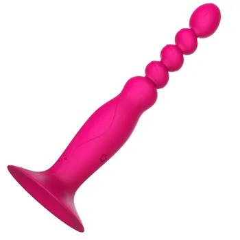 НОВАЯ силиконовая анальная пробка с присоской, мощный 10-частотный вибрационный стержень, мастурбатор, секс-игрушки для женщин/мужчин