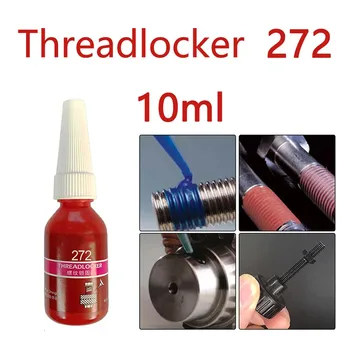 Оборудование мастерской Threadlocker 1* 1шт Клей 272 Высокопрочный Красный Однокомпонентный Клей Для Фиксации резьбы Прочный