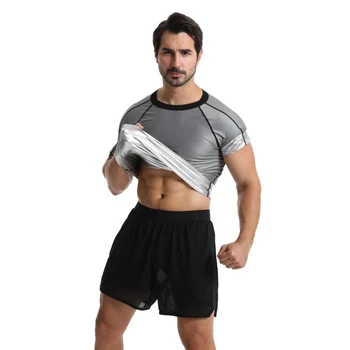 Мужская футболка для фитнеса с коротким рукавом, компрессионная футболка для бега, спортзала, тренировок, повседневная верхняя одежда