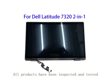 13,3 дюйма для Dell Latitude 7320, сенсорный ЖК-экран 2-в-1, Дигитайзер в сборе, верхняя часть, FHD 1920x1080