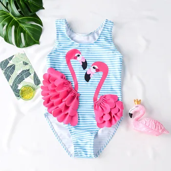 Милые летние купальники для новорожденных детей для маленьких девочек, цельный купальник-бикини для малышей, пляжный костюм для младенцев