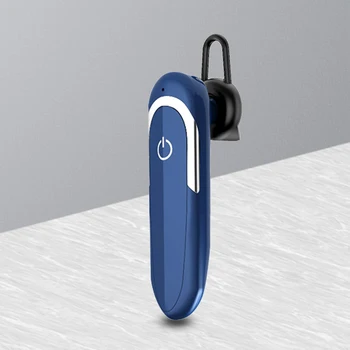 Беспроводные Bluetooth-наушники D5 с одним ухом, устойчивые к поту, шумоподавление, Громкая связь, беспроводные наушники-вкладыши, синие