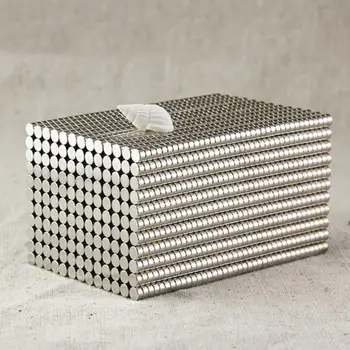 50шт Материал магнита 4x2 мм Круглая форма редкоземельный неодимовый сверхсильный магнитный магнит NdFeB
