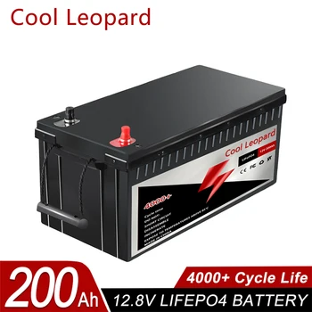 Литий-железо-фосфатный аккумулятор емкостью 12 В 200 Ач для замены большей части резервного источника питания Автономный аккумулятор LiFePO4 для дома на колесах