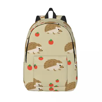 Рюкзак для ноутбука, уникальная школьная сумка с мультяшным ежиком, прочный студенческий рюкзак для мальчиков и девочек, дорожная сумка