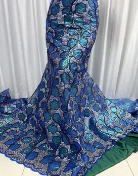 парчовая ткань для женщин Ткань africaine femme africa кружевная ткань свадебная нигерийская кружевная ткань 5 ярдов