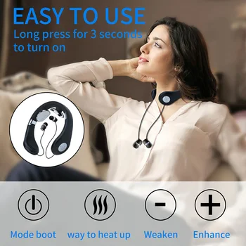 Новая беспроводная спортивная Bluetooth-гарнитура для шеи, интеллектуальный массажер шейки матки, универсальные затычки для ушей в режиме сверхдлинного ожидания