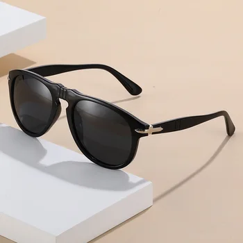 новые модные солнцезащитные очки Pilot с поляризованными заклепками для женщин и мужчин 2023, высококачественный трендовый продукт, спортивные очки для вождения, зеркальные оттенки