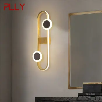 Настенные бра PLLY Nordic из латуни, современный креативный светодиодный светильник для дома