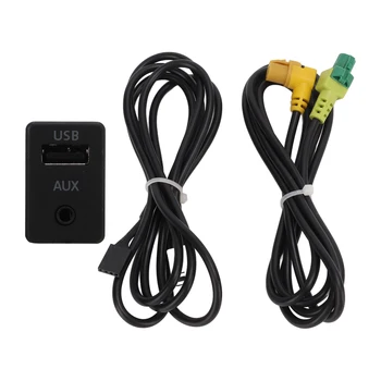 Вспомогательный адаптер для автомобильного аудио формата MP3 WMA WAV AUX USB Переключатель Кабельный адаптер Портативный для автомобиля для прослушивания музыки