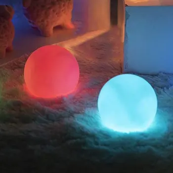 Светодиодные плавающие шары для бассейна, меняющие цвет RGB, шаровая лампа для джакузи, ночник для ванны, оборудование для бассейна для подарка на вечеринку 2023