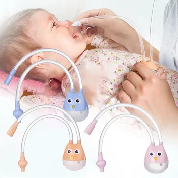 Назальный аспиратор для новорожденных детей, очиститель носа, инструмент для отсасывания с присоской, защита здоровья, устройство для отсасывания из полости рта ребенка, устройство для отсасывания из носа